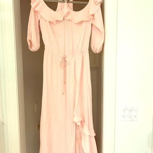 Alice And Trixie Blush colored maxi dress